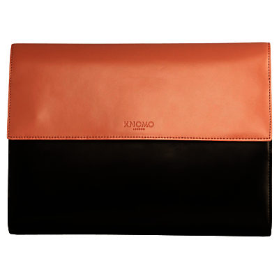 Knomo Knomad Air Leather, Portable Organiser for Tablets up to 10  Clay